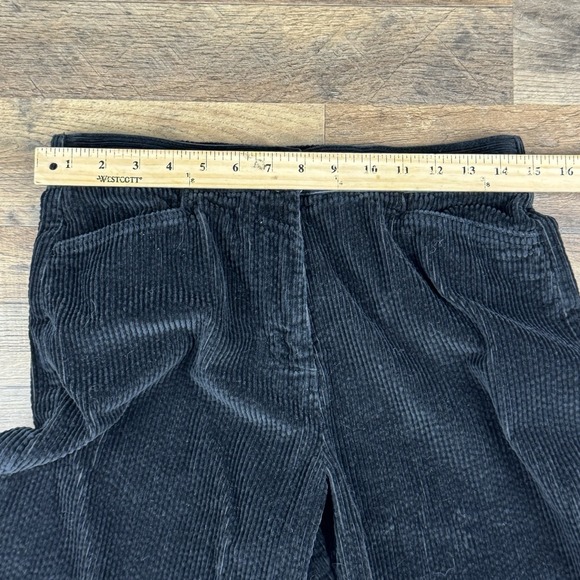 Nordstrom Women's Black Corduroy Wide Leg Pants Size 8‎ Cropped - Picture 5 of 8